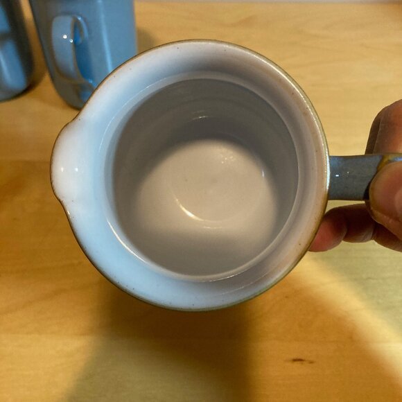 Denby Colonial Blue 2 Cups, Creamer, and Sugar Bowl - Picture 7 of 12